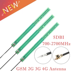 5Pcs/lot IPEX inside Antenna GSM 2G 3G 4G PCB Antenna 5DBI 700-2700MHz With 12cm Cable wifi module antenna