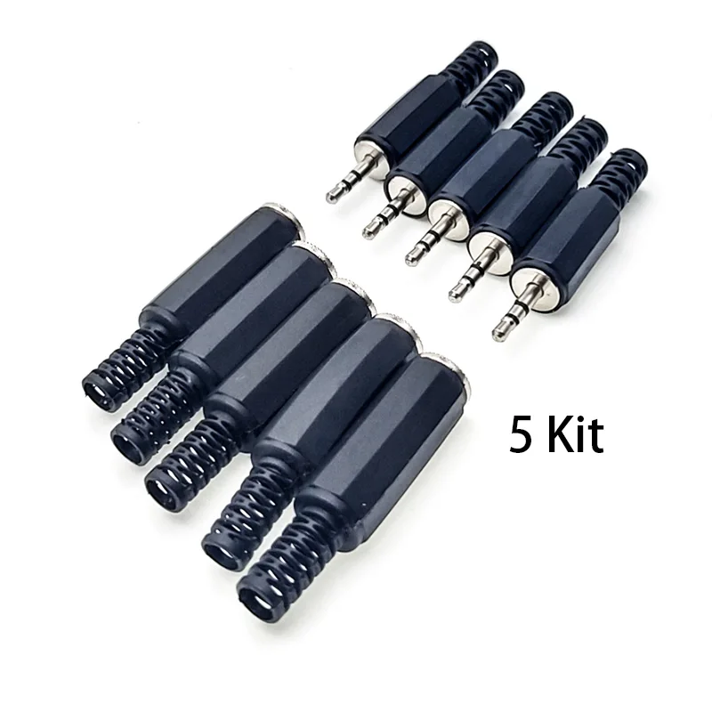 10 Kit3.5mm male headphone audio plug headphone repair female jack connector single dual channel/stereo connector headphone jack