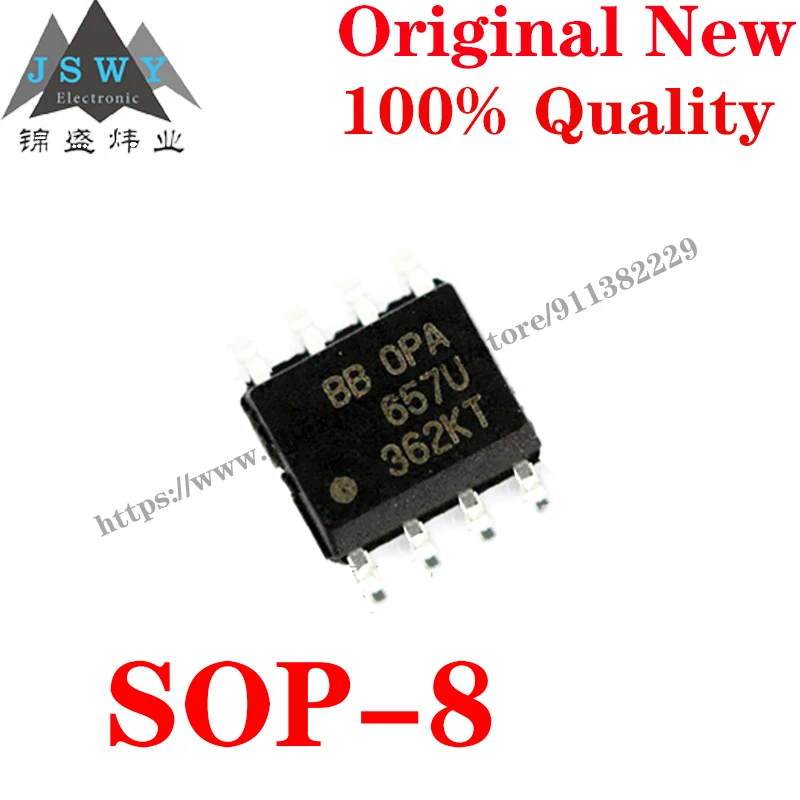 5~100PCS OPA657U SOP-8 Semiconductor High Speed Operational Amplifier IC Chip with for module arduino Free Shipping OPA657