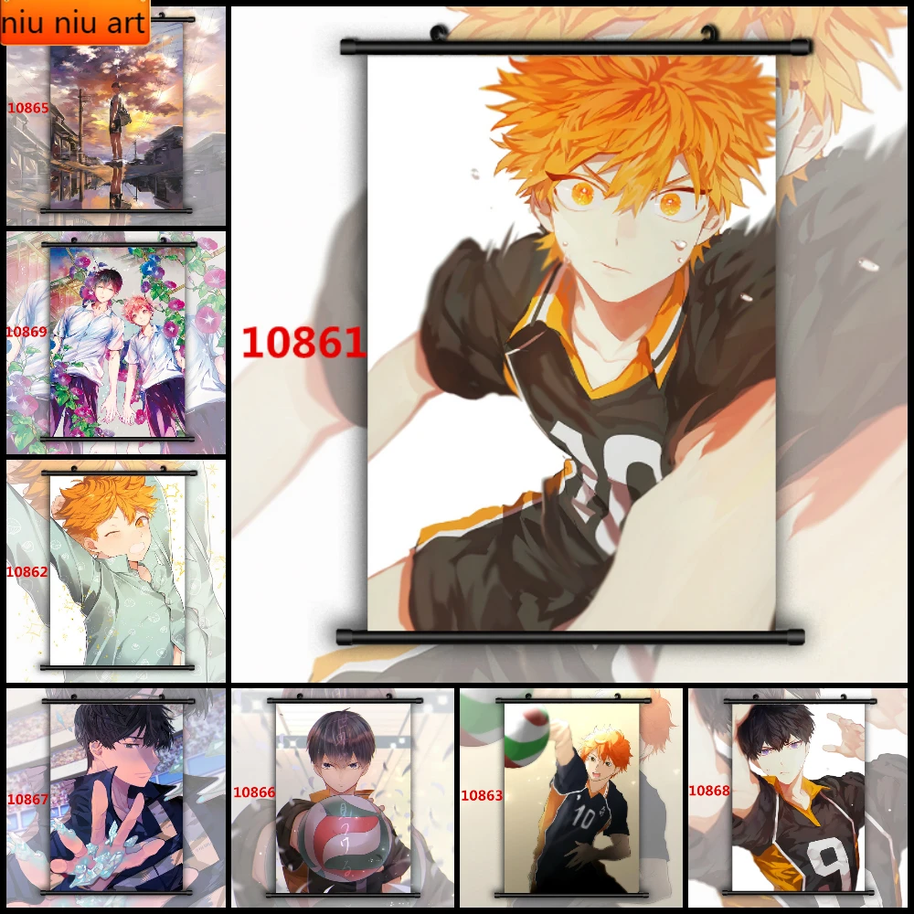 Haijiu! ! Kageyama Tobio X Hinata Shouyou Anime Canvas Painting Wall Decoration Wall Poster Wall Art Picture Home Decoration