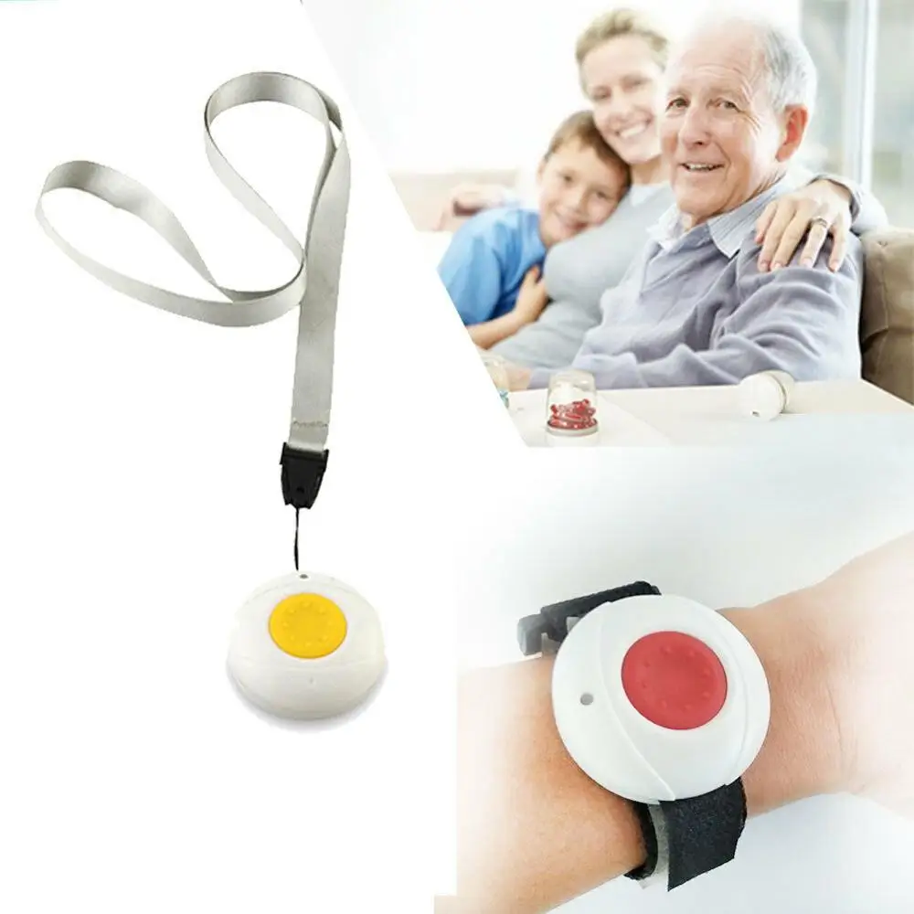 Wireless Armbanduhr Halskette SOS Panic Button Ältere Kinder Notfall 433MHz