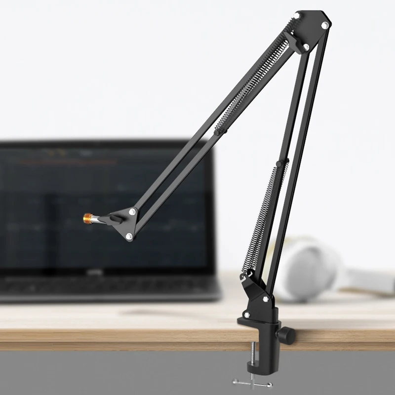 FIFINE Adjustable Microphone Suspension Boom Scissor Arm Stand for K688 K669 K670 K658 K678 K690,Ampligame A6V A8