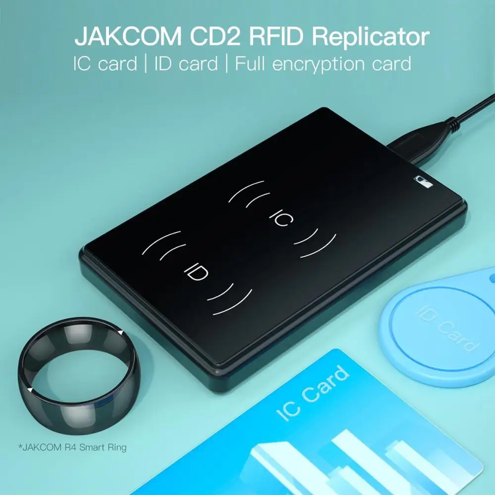 JAKCOM CD2 RFID Replicator better than reader chip nfc rfid wiegand duplicator writer module usb card programmer id door