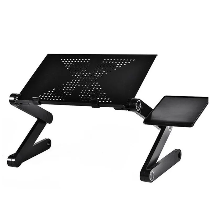 Big Fan Computer Stand 42*26 CM Portable Adjustable Foldable Laptop Holder Notebook Desks Lap PC Folding Desk Table Vented Stand