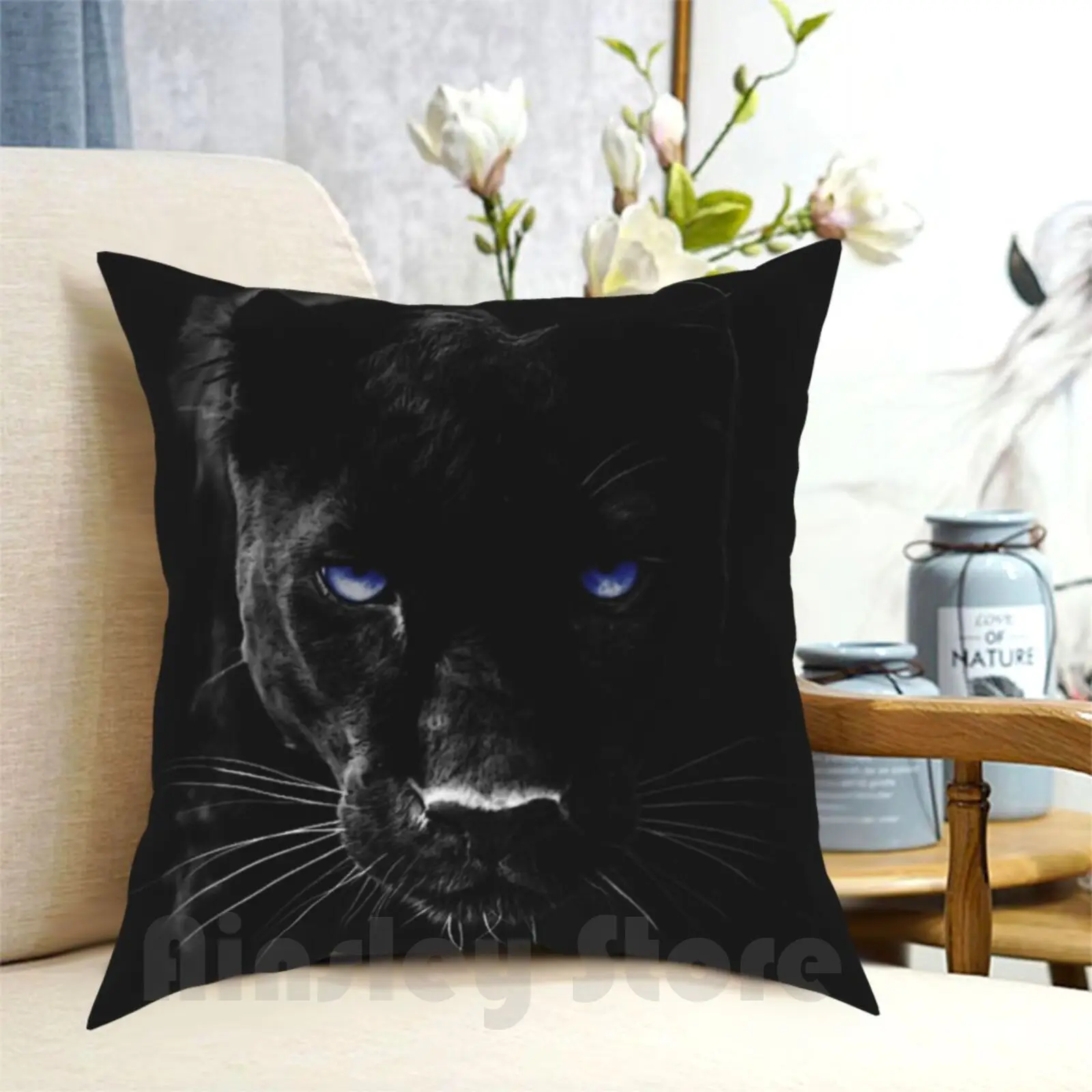 Dark Mother Pillow Case Printed Home Soft DIY Pillow cover Panther Superhero Leopard Black Leopard Cougar Mountain Lion