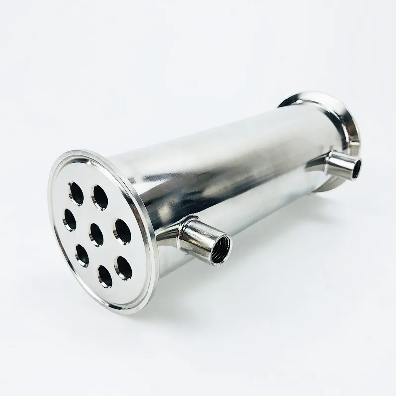 

2.5"(63mm)OD77.5, Sanitary Dephlegmator/ Distillation Condenser,1/4" FNPT,8 Pipes Inside ID 10mm,Lenght 200mm,Reflux,SS304