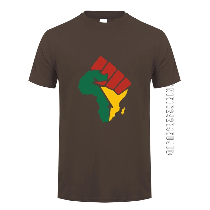 New Africa Map T Shirt Men Summer Cotton O Neck T-shirt Africa Reggae Music Man Tshirt Top