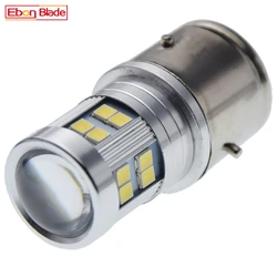 1Pcs Motorcycle LED Headlight Lamp BA21S 2835 24SMD White 6000K Vintage Car Moped Scooter Motorbike ATV Bulb Light 6V 12V 24V DC