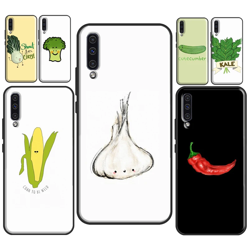 Cute Corn Vegetables Veggies Phone Case For Samsung A12 A32 A52 A72 A20e A21S A11 A31 A41 A51 A71 A10 A40 A50 A70 Coque