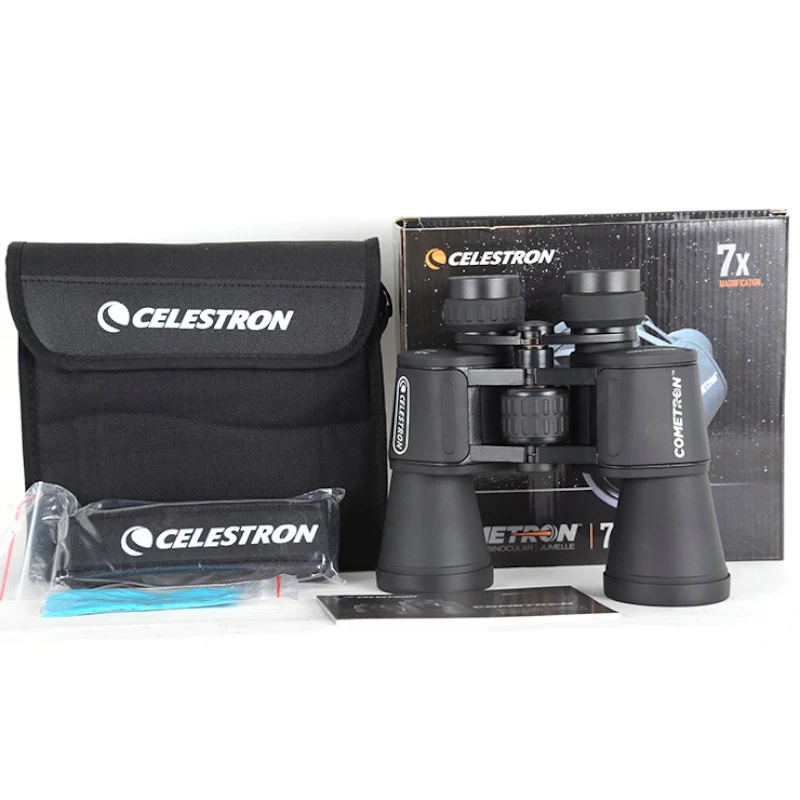 Celestron COMETRON 쌍안경, 멀티 코팅 렌즈, 초경량 Porro 71198, 7X50