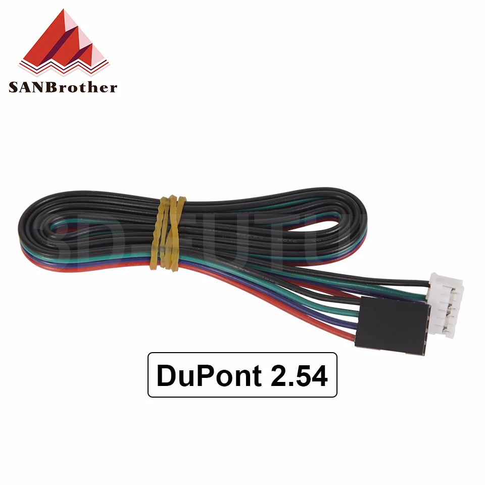 50cm/100cm/150cm Stepper Motor cables/wire XH2.54 4pin DuPont connector extension to 6pin White Terminal line 3D Printer Parts