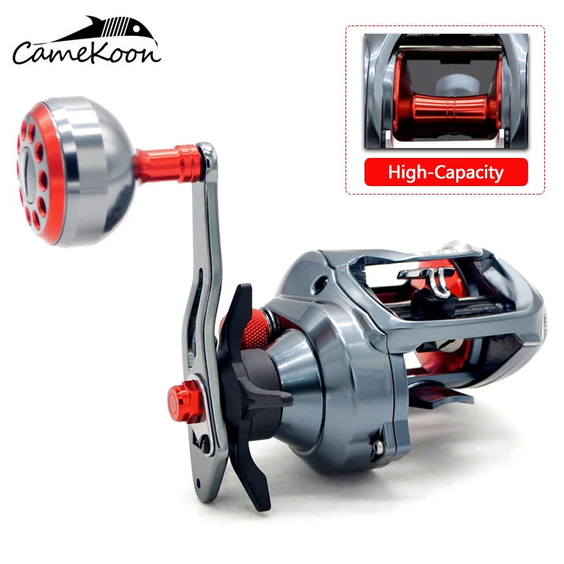 

CAMEKOON 9+1/11+1BBs High Speed Baitcasting Reel Centrifugal Brake System 8KG Max Drag Lure Fishing Coil for Saltwater Fishing