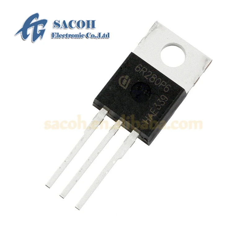 10 Uds IPP60R280P6 o IPA60R280P6 o IPB60R280P6 o 6R280P6 a-220/220F/263 13.8A 600V MOSFET de potencia