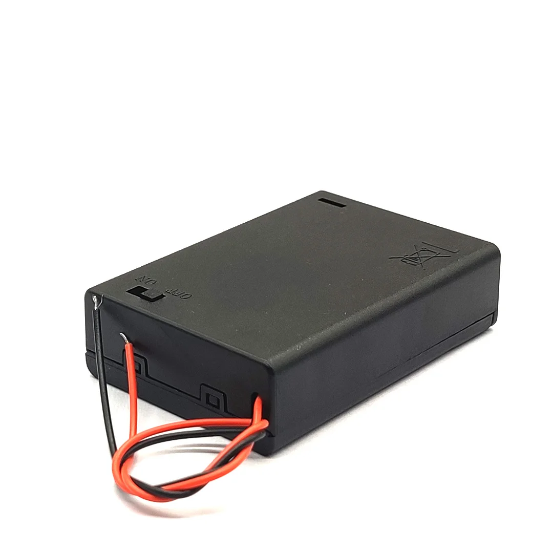 3 AA 4.5V Battery Holder Box Battery Case With Switch New 3 AA Battery Box 4.5V