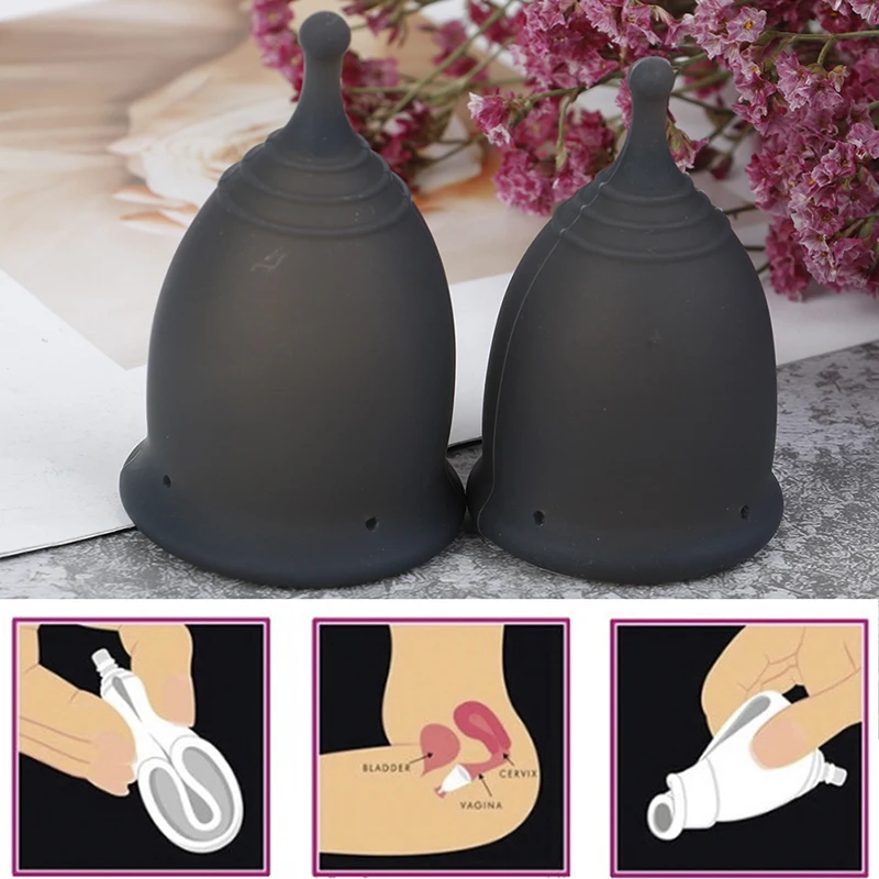 1PCS Menstrual Cup For Women Feminine Hygiene Medical 100% Silicone Cup Menstrual Reusable Lady Cup Collector Menstrual