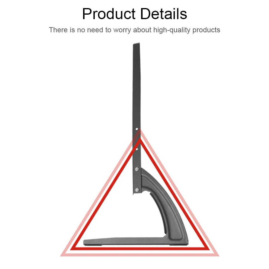 26-43 pollici staffa di Base universale per supporto TV da 25KG per schermo LCD al Plasma staffa di montaggio per Monitor regolabile in altezza gomma antiscivolo