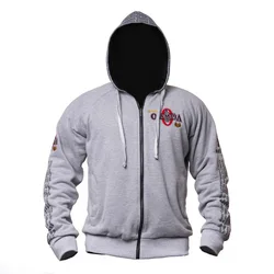 New OLYMPIA Men Gyms Hoodies Gyms Fitness Bodybuilding Sweatshirt Pullover Sportswear Male Workout Hooded Jacket Clothing