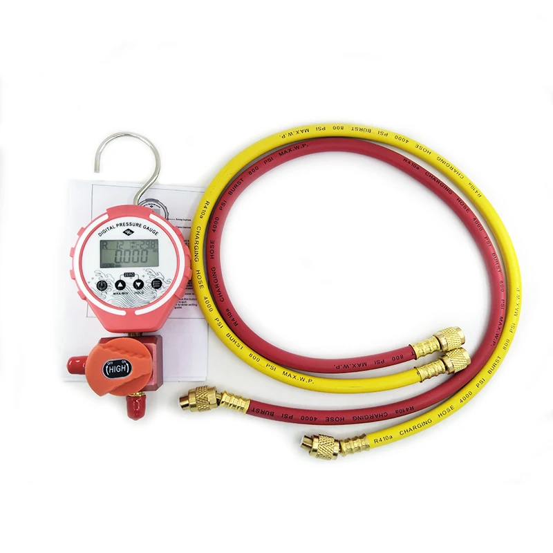 Pressure Gauge Refrigeration Manifold meter Vacuum Pressure Manifold Tester Meter HVAC Temperature Tester