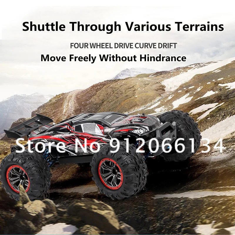 1:10 80KM 4WD Brushless Alloy Off-Road Remote Control Truck Car 45° Climbing Shock Absorption High Speed Drift Racing RC Car Toy