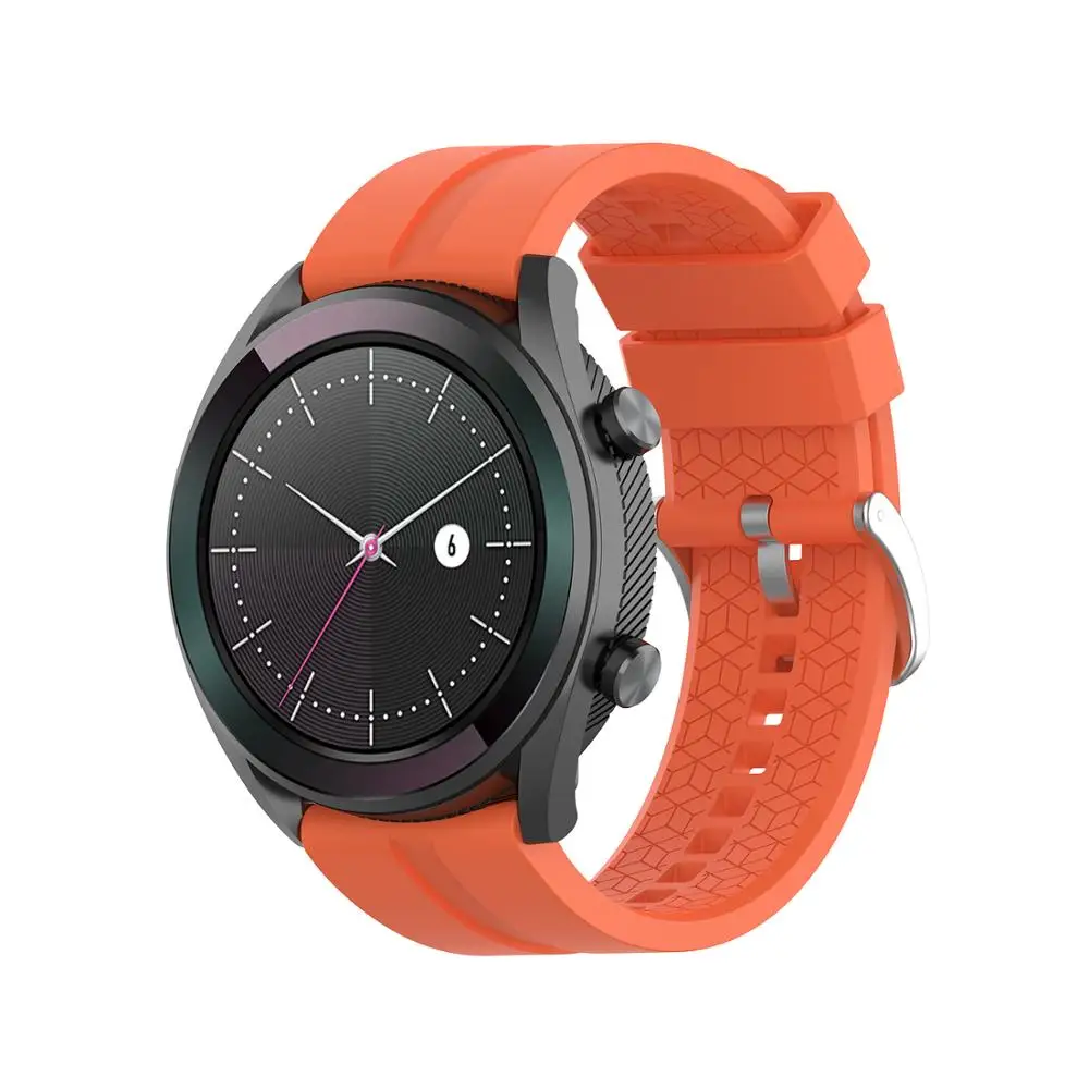 Ban Đầu Silicone 22Mm Dây Đeo Đồng Hồ Huawei GT2 46Mm Đồng Hồ Thông Minh Smartwatch Dây Đeo Dây Đeo Thay Thế Cho Đồng Hồ Huawei Watch GT 42Mm 46Mm