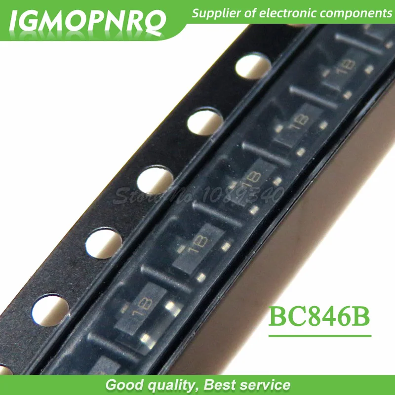 100pcs BC846B BC846 Bipolar Transistors - BJT Transistor 200mW  SOT23-3 new original