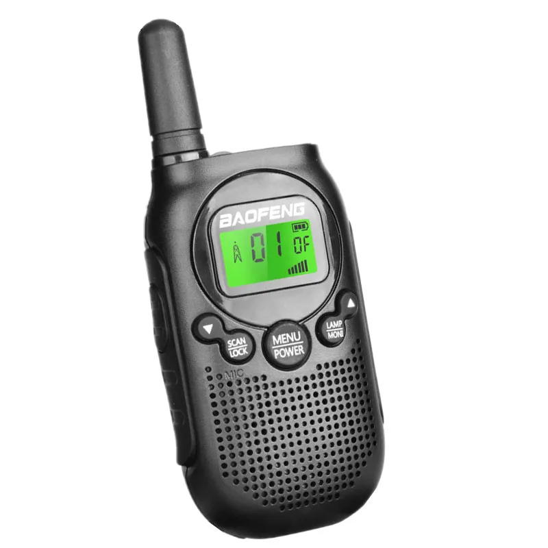 Baofeng-Mini walkie-talkie BF-T6 para niños, Radio portátil de 0,5 w, transceptor Hf, Radio de 2 vías T6, Woki Toki