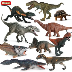 Simulazione Oenux dinosauri giurassici antitorici indusus Rex triceratopo Mosasaurus animali modello Action Figures giocattolo per bambini regalo