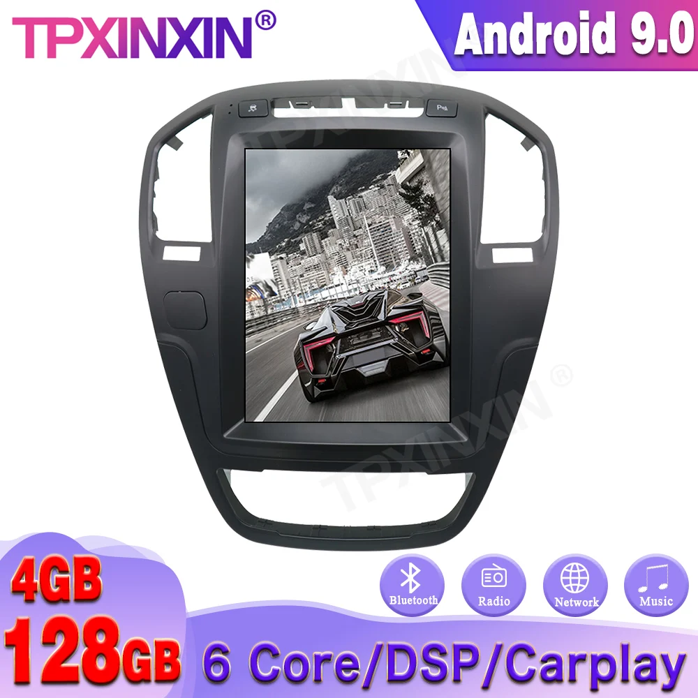 4+128GB Android 9 For Opel Insignia Vauxhall Holden CD300 CD400 2008-2013 GPS Navigation Head Unit Auto Radio Multimedia Player