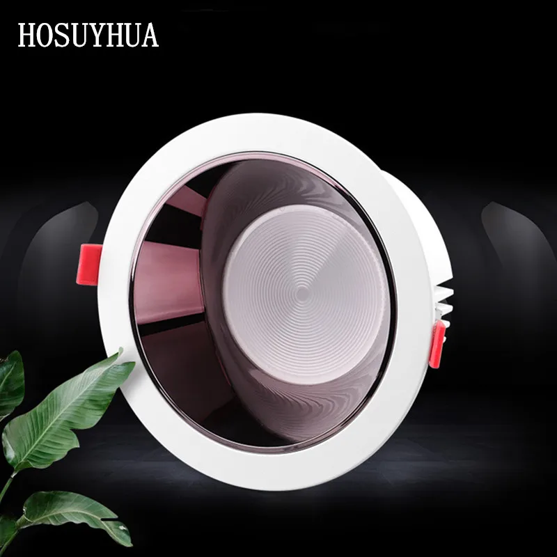 

Anti-Glare LED Downlight 60W 40W 20W 15W 9W Round LED Ceiling Lamp AC 220V 110V Indoor Recessed COB led spot lighting fixtures