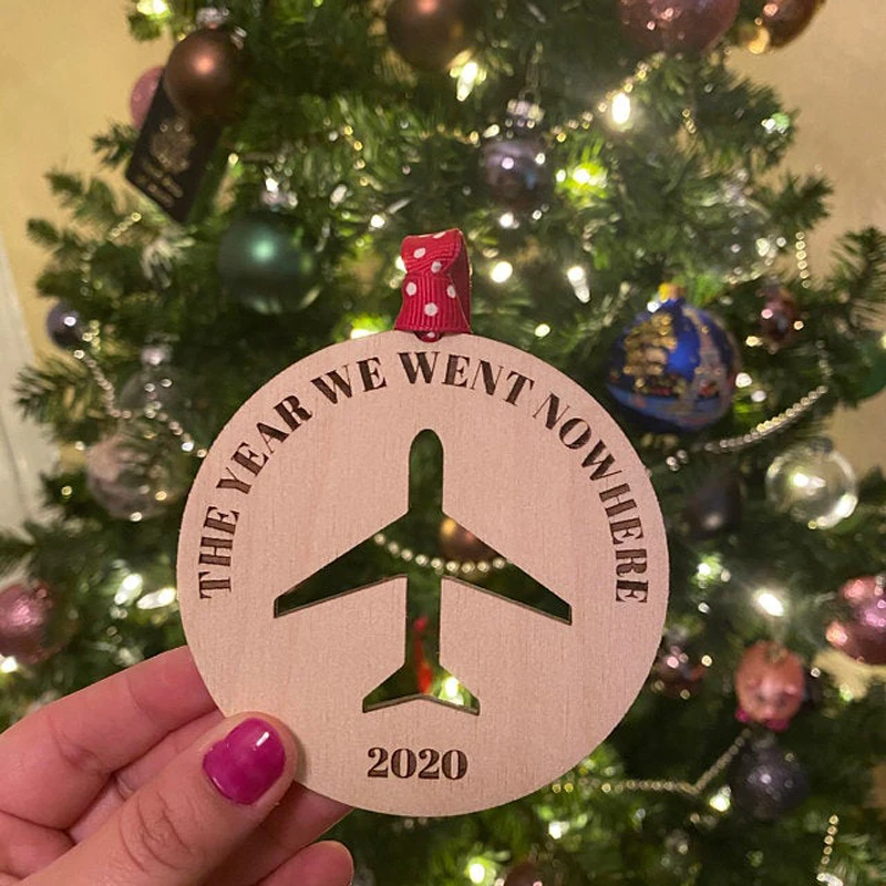 

Personalized Airplane Shape With Different Text, Hanging Ornaments Pendant ,Custom Christmas Ornament Ball ,Christmas Ornaments