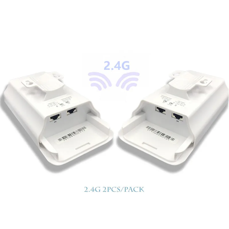 2 peças 1-3 km 300 mbit aberto roteador cpe 2.4g sem fio ponto de acesso roteador wi-fi ponte extensão centro roteador com 24 v poe