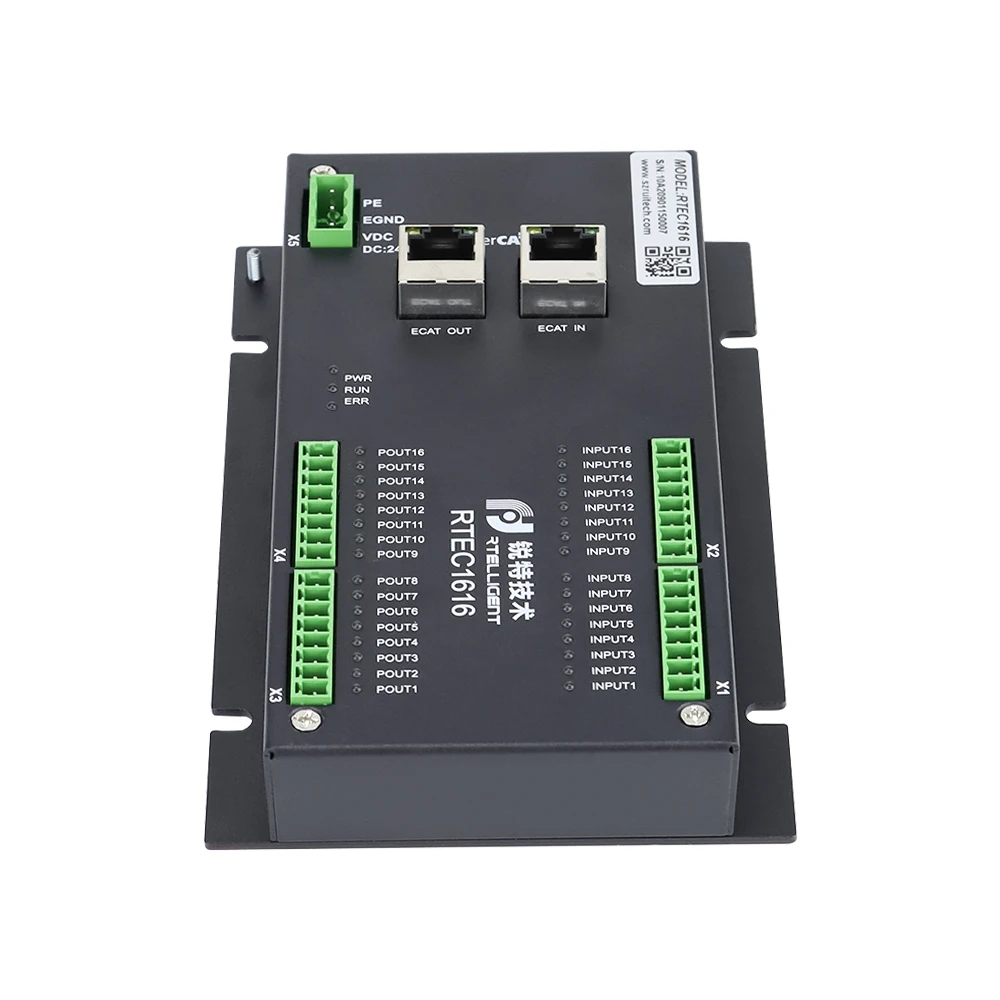 FieldBus Communication Ethercat Slave lO Module 16 NPN Single-ended Common Anode Input Ports Ad 16 Common Cathode Output Ports