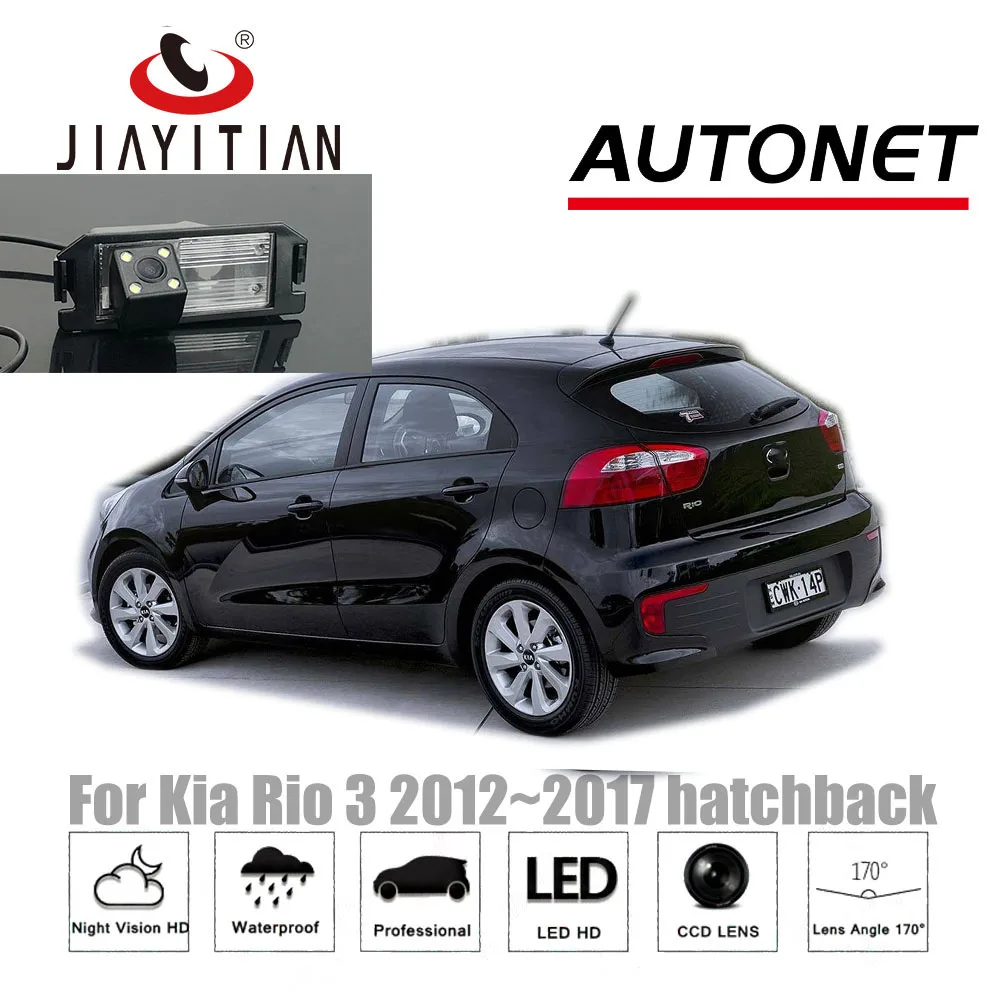 

JiaYiTian Rear View camera For Kia Rio R UB For Kia Pride 2012~2017 CCD Night Vision Reverse Camera license plate camera backup