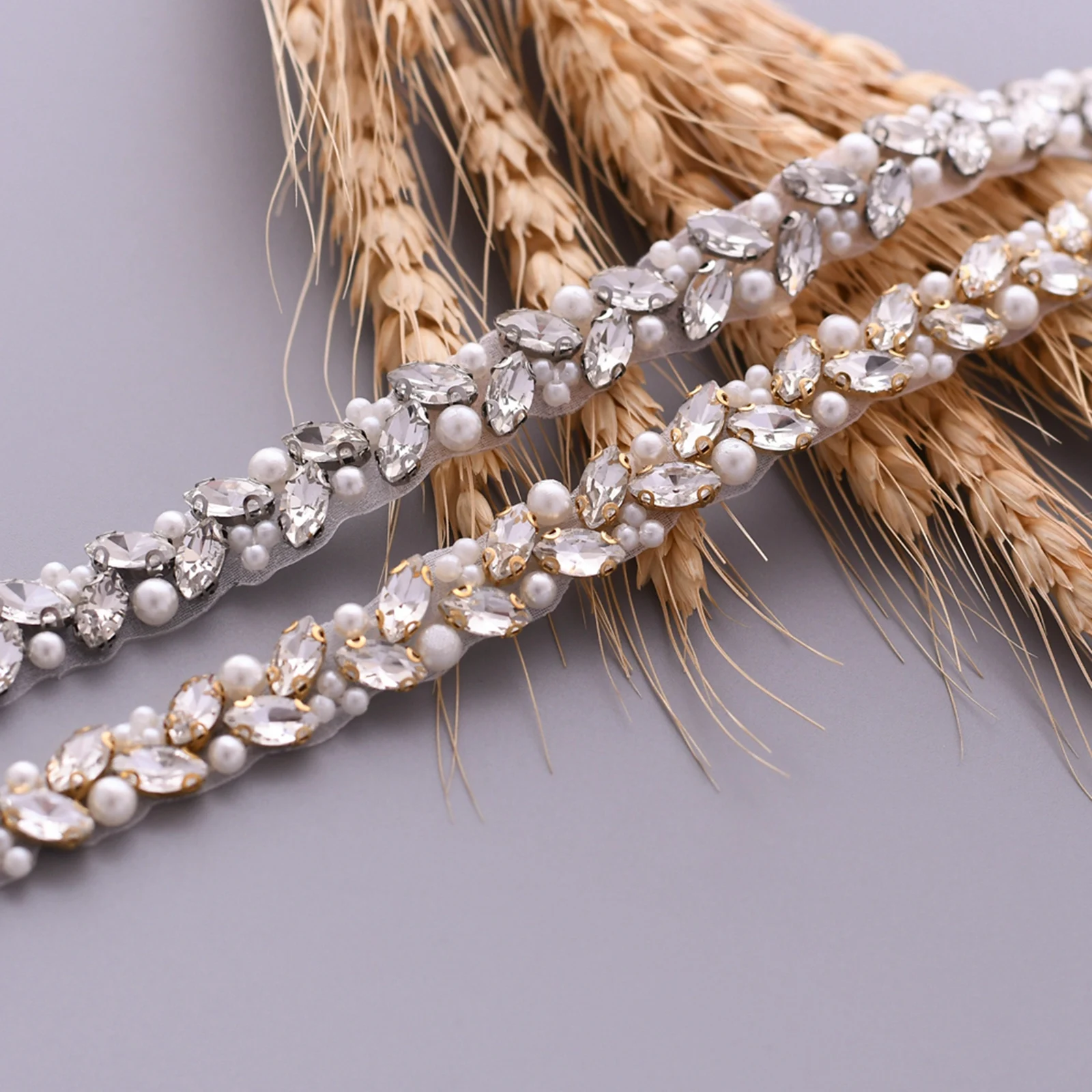 Beaded Belt Crystal Thin Wedding Sash Bridal Belt Rhinestone Wedding Dress Belt Diamond Thin Wedding Dress Belt for Women Sashes