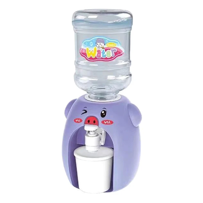 77HD Miniature Household Water Coolers Fountain Toy Cute Drinking Fountain Model Mini Water Dispenser Toy for Kids