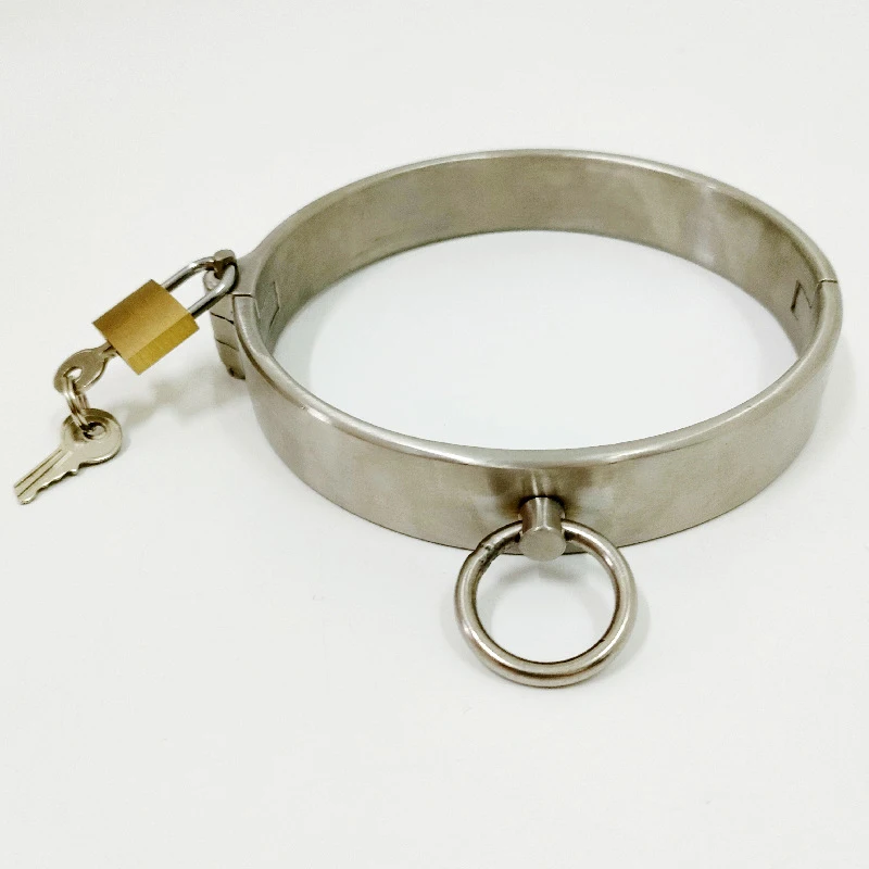 Metal BDSM Locks Neck Collar Hand Ankle Cuffs Adult Games Slave Restraints Adult Toys Sex Game for Couples Feet Fetish Handcuffs