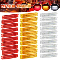 18 LED 24V Truck Trailer Side Marker Light Warning Light Indicators Signal Lamp Bus Lorry Caravans Camper Lorry