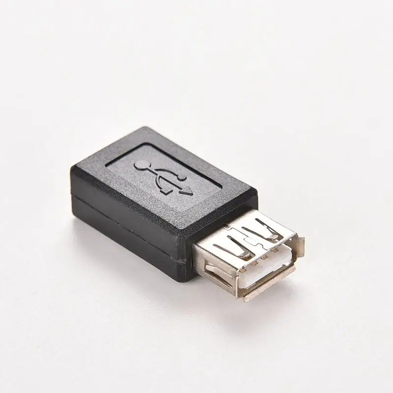 1PC USB 2.0 Type A Female to B Female Micro USB 5 Pin Data Cable Adapter Cheap Quality USB Plug Convertor Connector