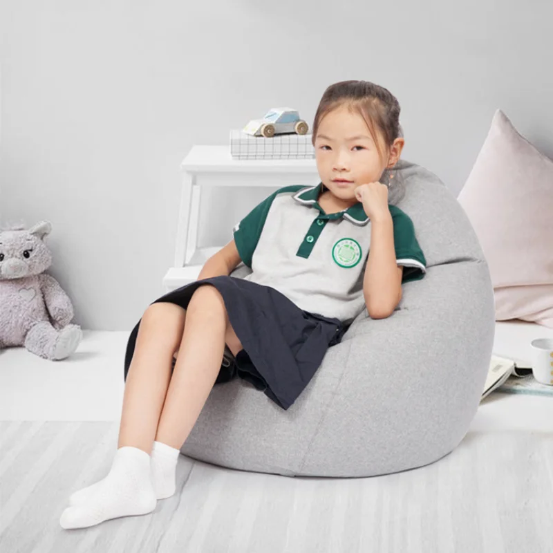 Kids Lazy Bean Bag Cover No Filler Cloth Sofa Family Single Tatami Pouch Sofa Set Living Room Furniture Home Dropshipping