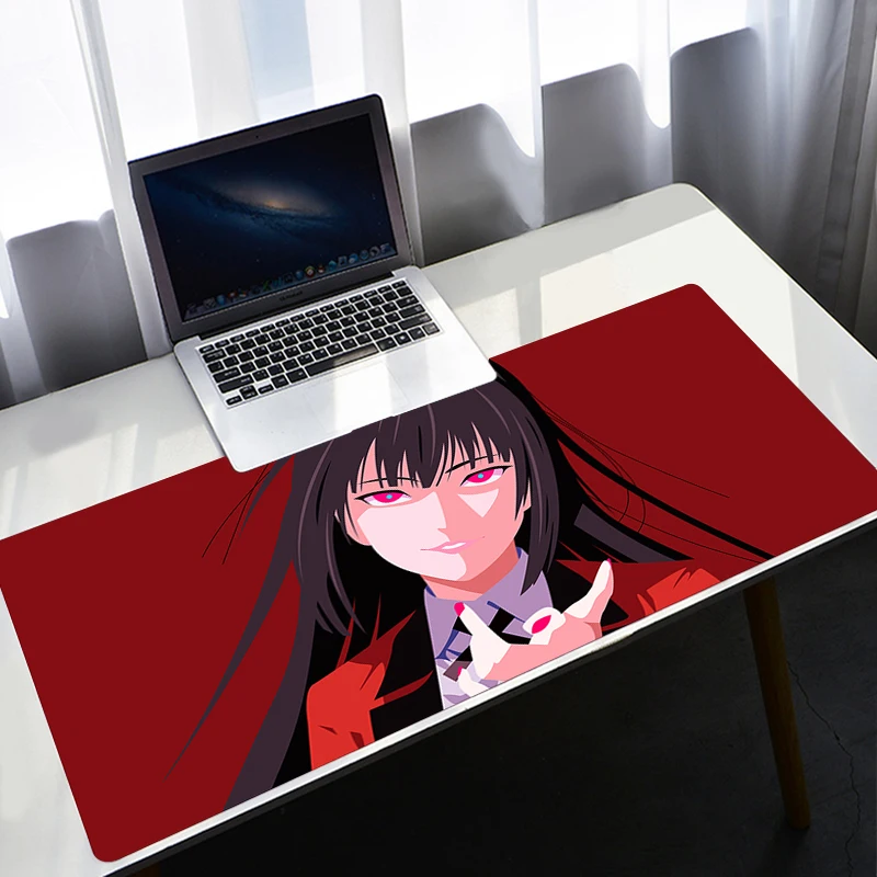 Alas Mouse Anime Kakegurui Karpet Meja Pc Gaming Alas Mouse Xxl Alas Mouse Aksesori Gamer Bantalan Meja Csgo Lol Kawaii