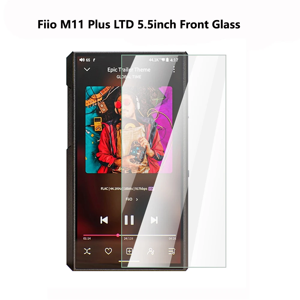 9H Premium Protective Tempered Glass for Fiio M11 Plus LTD 5.5inch MP3 Scratch-Proof Screen Protector Front Back Film