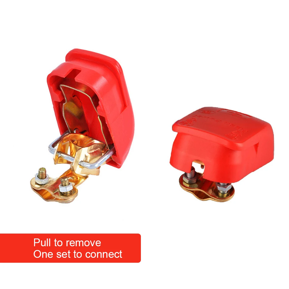 New A Pair Positive & Negative Electrode Quick Release Lift Off Connector Clamps Car Battery Terminals Car Accessories