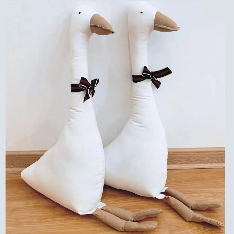 

Simulation Big Goose Plush Toy Baby Baby Sleeping Doll Comfort Toy Pillow Nordic Style Children's Room Living Room Accessories