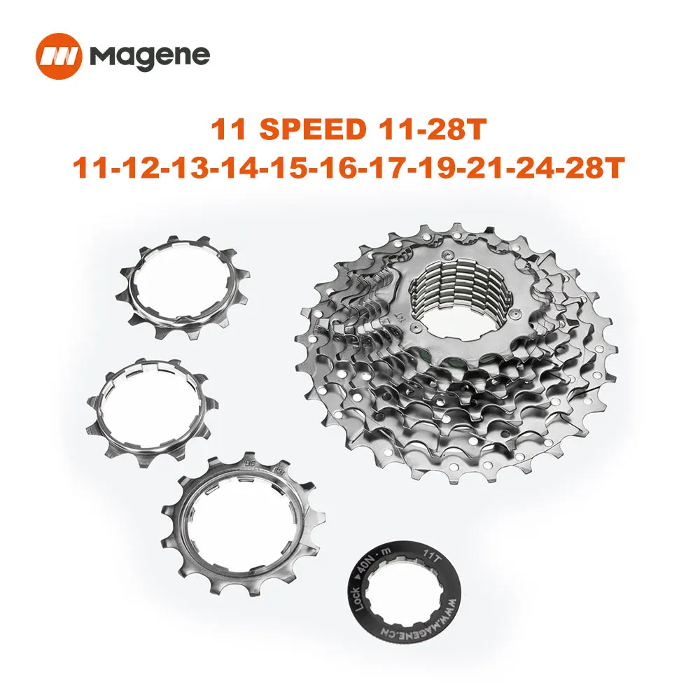 Magene Bike Cassette 8 9 10 11 Speed11-28T Speed Velocidade Flywheel Bicycliese  MTB Road Freewheel Sprocket Trainer Accessory