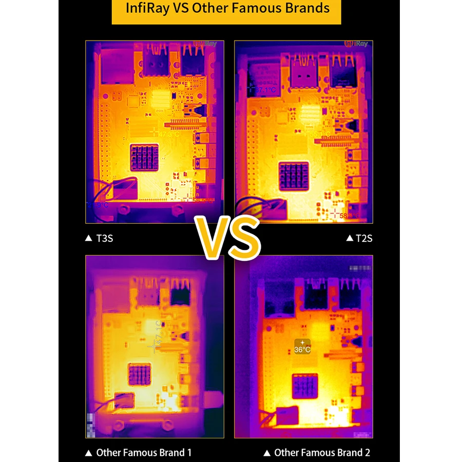 InfiRay Infrared Thermal Imaging Camera T3S T3PRO Industrial PCB Circuit Detection Outdoor Android Thermal Camera For Phone