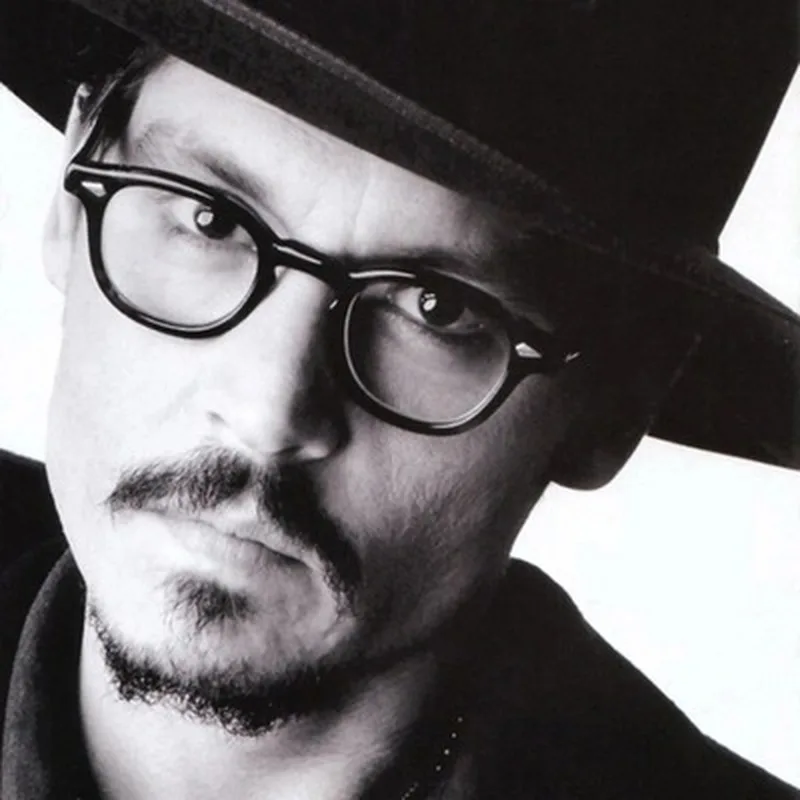 2024 Johnny Depp Style Glasses Men Retro Vintage Prescription Glasses Women Optical Spectacle Frame Clear lens