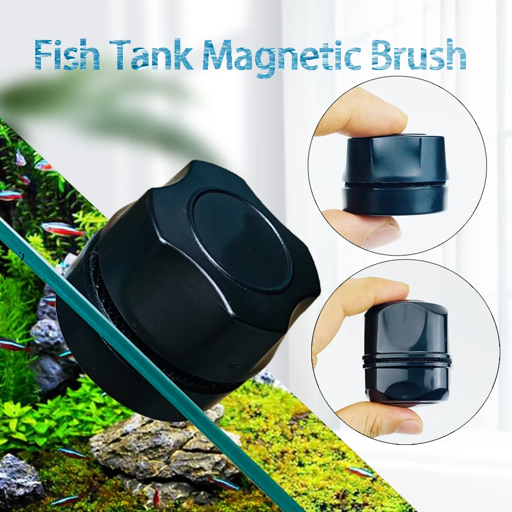 

Fish Tank Glass Magnetic Brush Algae Scraper Cleaner Aquarium Brush Glass Fish Tank Clean Tool Floating Brush Aquarium Tools