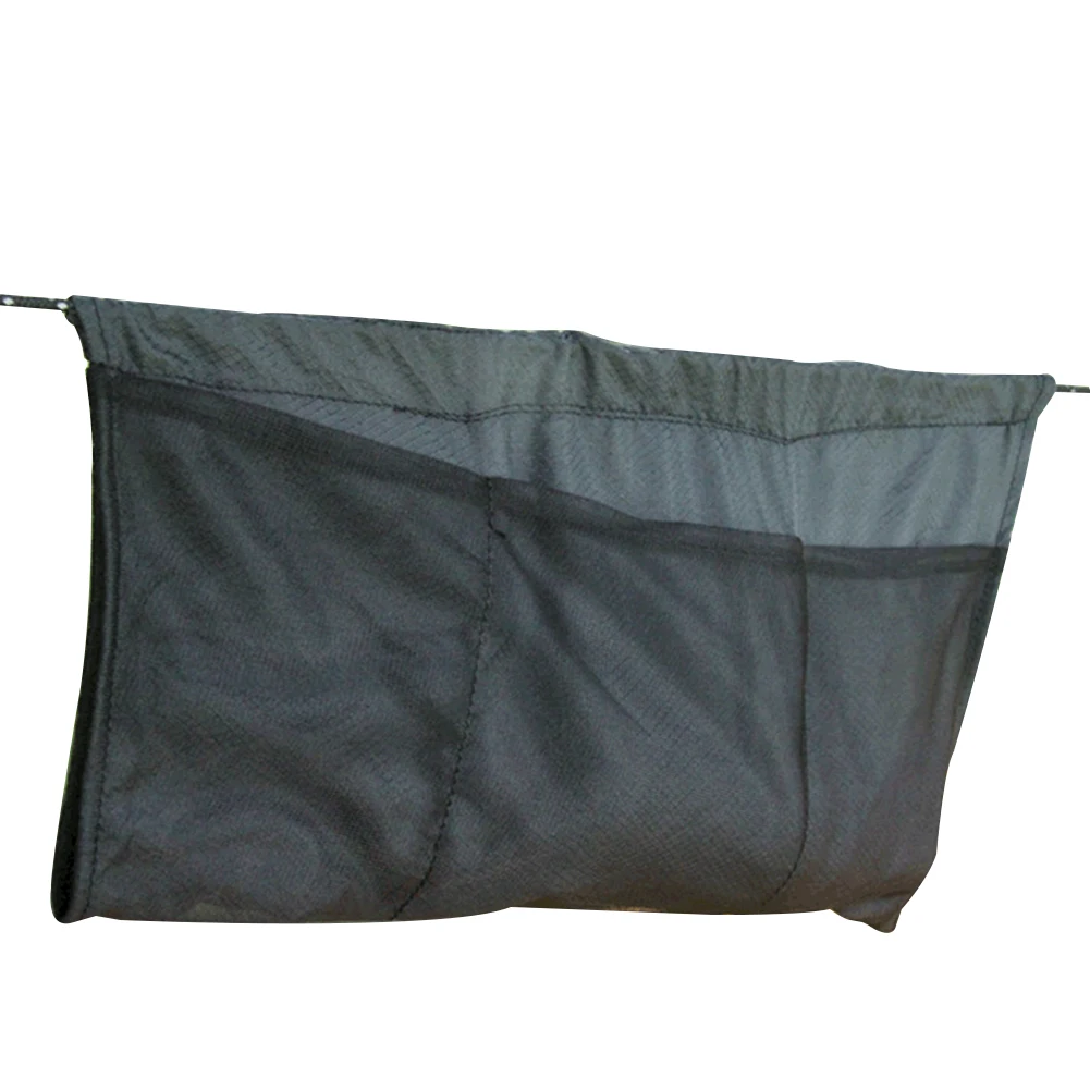 Hamac de camping léger, sac de rangement portable, pliable, support de soleil, maille noire, adapté aux sports de plein air