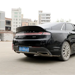 Car Accessories ABS Plastic Unpainted Color Rear Trunk Boot Wing Lip Roof Spoiler For Lincoln MKZ 2014 2015 2016 2018 2019
