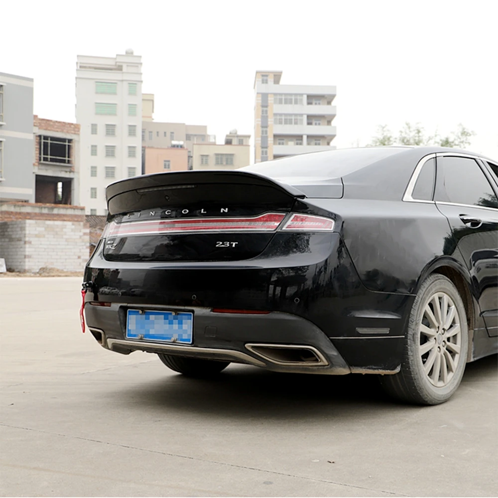 Akcesoria samochodowe ABS z tworzywa sztucznego niepomalowany kolor tylne skrzydło bagażnika wargi Spoiler dachowy dla Lincoln MKZ 2014 2015 2016 2018 2019